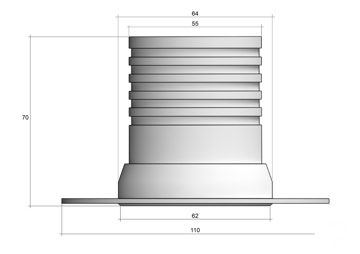 Светильник POINT HIDE (Silver — GU10) - фото 2