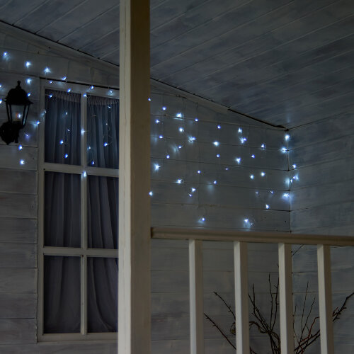 ULD-B10008-480-TTK WHITE IP44 Бахрома светодиодная с эффектом мерцания, 10м, Соединяемая, 480 светодиодов, Белый свет, Провод прозрачный - фото 7