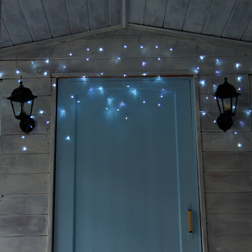 ULD-B10008-480-TTK WHITE IP44 Бахрома светодиодная с эффектом мерцания, 10м, Соединяемая, 480 светодиодов, Белый свет, Провод прозрачный - фото 8