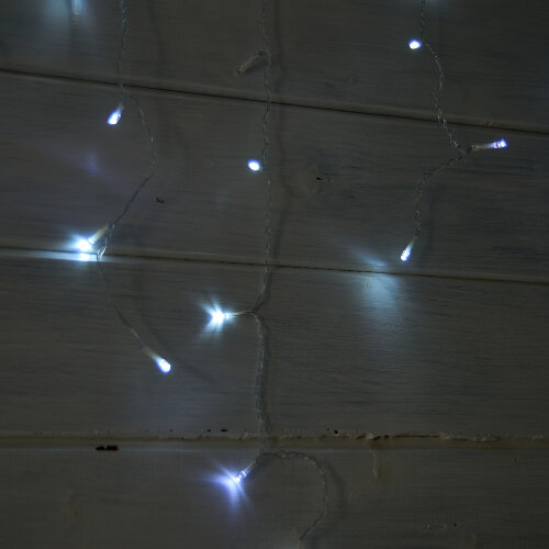 ULD-B10008-480-TTK WHITE IP44 Бахрома светодиодная с эффектом мерцания, 10м, Соединяемая, 480 светодиодов, Белый свет, Провод прозрачный - фото 9