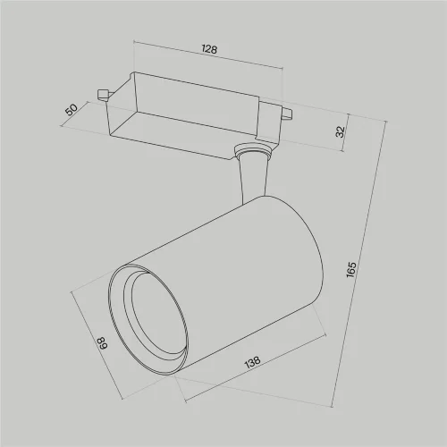 Трековый светильник Vuoro Unity 3000K 15Вт 36° (Белый) - фото 10
