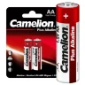 Элемент питания алкалиновый AA/LR6 1.5В Plus Alkaline LR6-BP2 BL-2 (блист.2шт) Camelion 1652 - фото