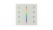 Сенсорная панель T3-1 White IC47 (12-24V, 3x4A, 3x(48-96W), RGB, RF 2.4GHz) - фото I