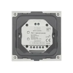 Сенсорная панель T3-1 White IC47 (12-24V, 3x4A, 3x(48-96W), RGB, RF 2.4GHz)