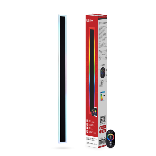 Светильник уличный светодиодный ДБУ MARS60-20RGB-SMART-ВL 20Вт 600x80 с пультом ДУ IP54 черный IN HOME - Фото