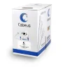 Кабель витая пара F/UTP кат.5E 4х2х24AWG solid LSZH нг(А)-HF FTP-4P-Cat.5e-SOLID-LSZH-GY сер. (уп.305м) Cabeus 10441c - фото