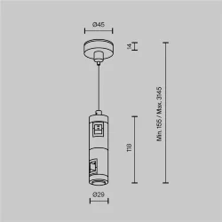 Подвес тросовый Hang двойной Flarity черный (Черный) TRA157SW-D1-B