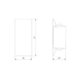 Настенный светодиодный светильник 35154/D (060884)