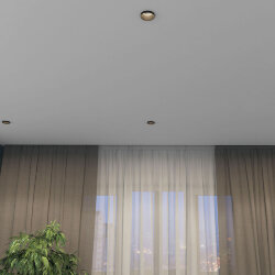 Встраиваемый светильник, IP 20, 50 Вт, GU10, черный, алюминий, Denkirs DK2070-BK