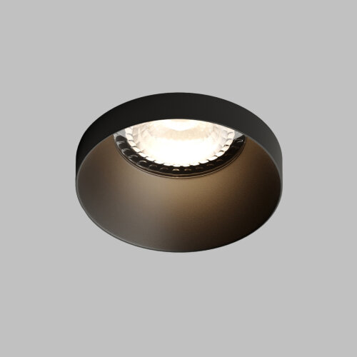 DK2070-BK Встраиваемый светильник , IP 20, 50 Вт, GU10, черный, алюминий.