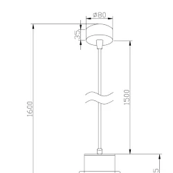 Подвесной светильник Remous 1x9Вт 4000K (Белый)