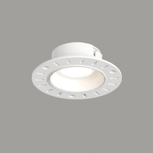DK3055-WH Встраиваемый светильник, IP 20, 10 Вт, GU5.3, LED, белый, пластик.