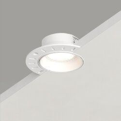 Встраиваемый светильник, IP 20, 10 Вт, GU5.3, LED, белый, пластик, Denkirs DK3055-WH