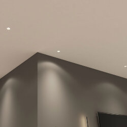 Встраиваемый светильник, IP 20, 10 Вт, GU5.3, LED, белый, пластик, Denkirs DK3055-WH