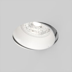 Встраиваемый светильник, IP 20, 10 Вт, GU5.3, LED, белый, пластик, Denkirs DK3055-WH
