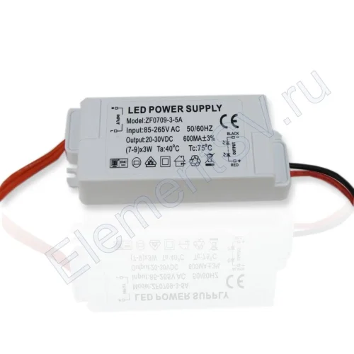 Светодиодный драйвер LED LD43 (220V, 21W, 24-36V, 600mA) - фото 2.