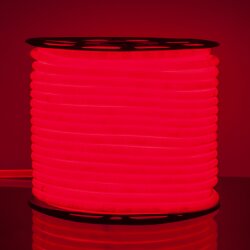 Светодиодный гибкий неон 220V 9.6W/м 144Led/м 2835 IP67 круглый, красный, 50 м Гибкий неон 220V 9,6W 144Led 2835 IP67 круглый красный, 50 м