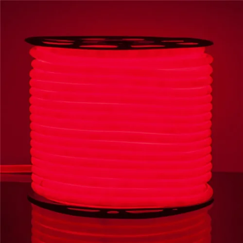 Светодиодный гибкий неон 220V 9.6W/м 144Led/м 2835 IP67 круглый, красный, 50 м Гибкий неон 220V 9,6W 144Led 2835 IP67 круглый красный, 50 м - фото 4