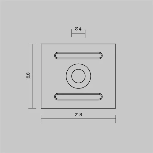 Комплект креплений (для профиля 27×20) 4 шт., ALM-2720-MT 642071 (Серебро) - фото 2