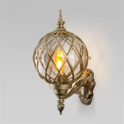 Уличный настенный светильник Sirius U черное золото IP44 Sirius U черное золото (025302)