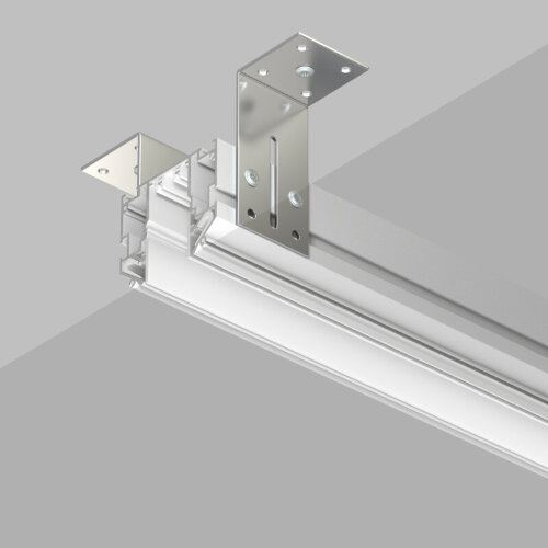 TR2022-WH Профиль-трек SMART ONE, для натяжных потолков, 2 м, алюминий, белый. Фото 2