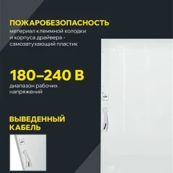 Светильник светодиодный ДВО 6576 50Вт 4000К 595х595х20 универс. опал. рассеив. панель IEK LDVO0-6576-50-4000-K01