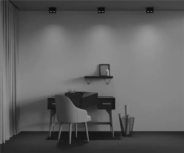 Потолочный светильник Alfa LED 3000K 2x12W 45° (Черный) - фото 4