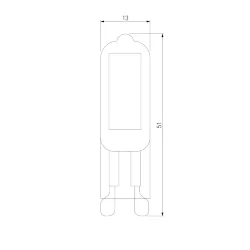 Светодиодная лампа G9 LED 3W 220V 6500K стекло BLG913 (058833)