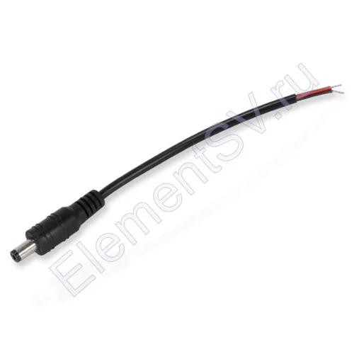 Клеммный коннектор DC male черный C27 (папа) - фото.