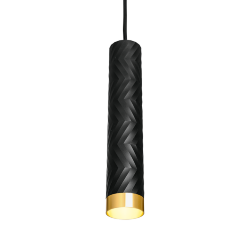 Светильник WOLTA WSL-GU10/P09BG под лампу GU10 Черный / Золотой LINEA