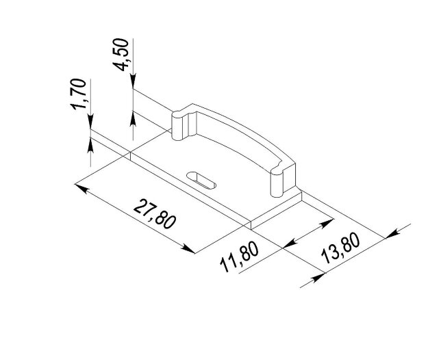 Заглушка для LC-LP-1228 с отверстием - фото 2