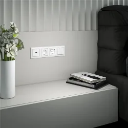 Рамка из пластика на 4 поста Fiore белый W0042201