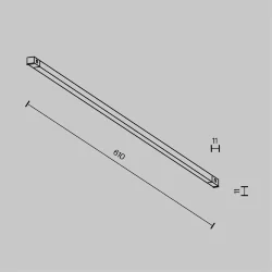 Трековый светильник Базис / Basis Exility X 3000K 12Вт 120° (Черный) TR240-2-12W3K-B