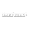 ULS-M11-2835-60LED-m-8mm-IP20-DC12V-4.8W-m-5M-4000K PROFI Гибкая светодиодная лента на самоклеящейся основе, Катушка 5м, в герметичной упаковке, Белый свет4000К. - фото 5
