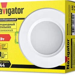 Светильник светодиодный 94 820 NDL-P1-5W-830-WH-LED 5Вт 3000К IP44 (аналог R50 40Вт) Navigator 94820