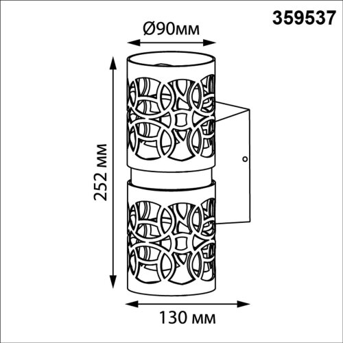 Уличный фасадный светильник «Novotech» 359537, серия: NETZ. Фото 3.