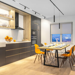 Линейный светильник SMART LINEAR 9W DIM 3000K-6000K черный, Denkirs DK8003-BK