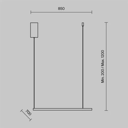 Подвесной светильник Glint 3000K 36Вт (Латунь) - фото