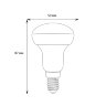 LED-R50-7W-WW-E14-FR-NR Лампа светодиодная, Форма Рефлектор, матовая, Серия Norma, Теплый белый свет 3000K, Картон - фото 6