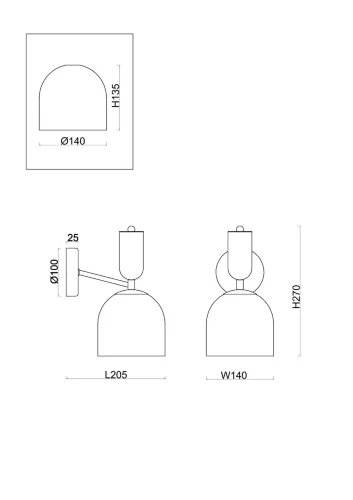 Настенный светильник (бра) FR5263WL-01N Наследие / Heritage E14x1 (Никель) FR5263WL-01N - фото 10