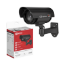 Муляж камеры видеонаблюдения настенный уличный DVC-2-BL 2АА черный IP65 IN HOME - Фото