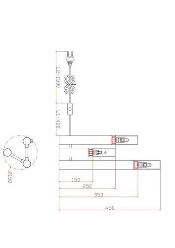 Настольный светильник FR5109TL-03G Матч / Match G9x3 (Латунь) FR5109TL-03G - фото