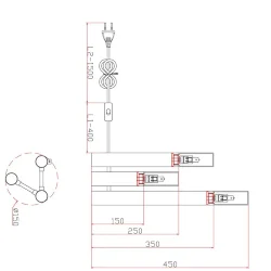 Настольный светильник FR5109TL-03G Матч / Match G9x3 (Латунь) FR5109TL-03G