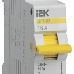 Выключатель-разъединитель трехпозиционный 1п ВРТ-63 16А KARAT IEK MPR10-1-016