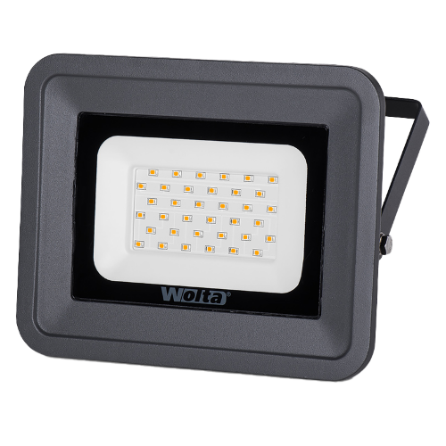 Светодиодный прожектор WOLTA WFLY-30W/06 30Вт 3000К IP65 - фото 1.