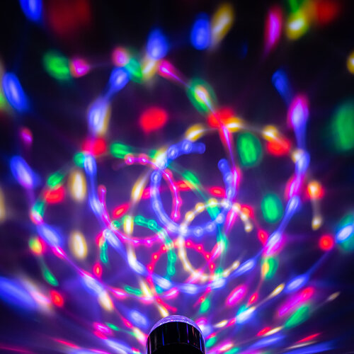 ULI-Q312 3W-RGBYP BLACK Светодиодный светильник-проектор, Многоцветный, USB провод в-к, Черный - фото 2