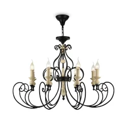 Люстра Karina E14х8 (Черный)