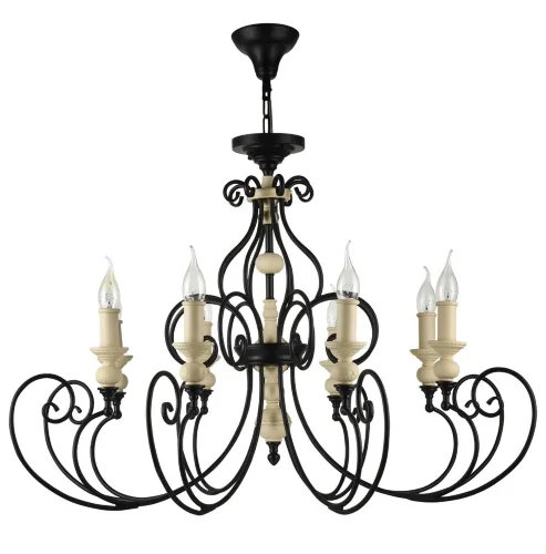 Люстра Karina E14х8 (Черный) - фото 5