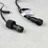Гирлянда Нить с Колпачком 10м Белая с Мерцанием Белого Диода 220В, 100 LED, Провод Черный ПВХ, IP65. Фото 4.