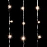 Гирлянда Занавес Облегченный 2 x 2 м Тепло-Белый 220В, 400 LED, Провод Прозрачный ПВХ, IP54. Фото 2.